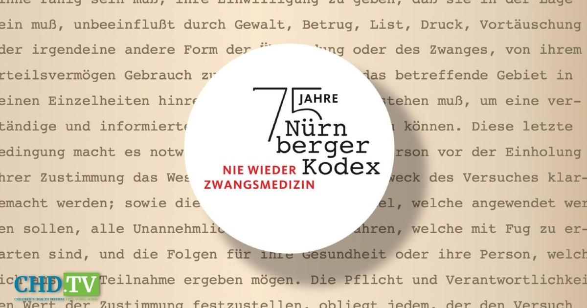 The Nuremberg Code: 75th Annual Commemoration — Full Livestream